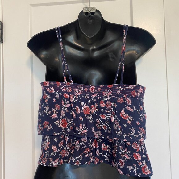 NWT Zara Floral Cami Shirt Crop Top Tank Size XS - Picture 5 of 7